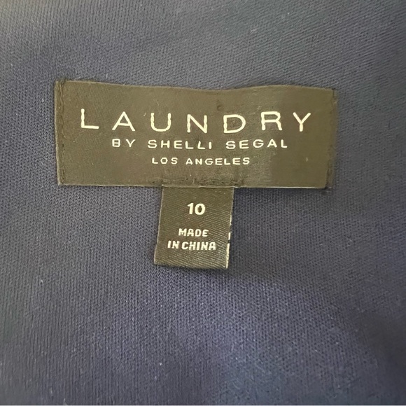 Laundry by Shelli Segal Los Angeles Blue Bell Sleeve Dress B17/35 - Picture 5 of 9